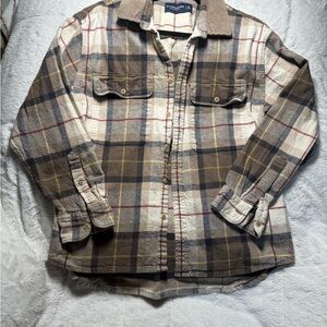 Abercrombie & Fitch 90’s Oversized Plaid Flannel Jacket Sz Med